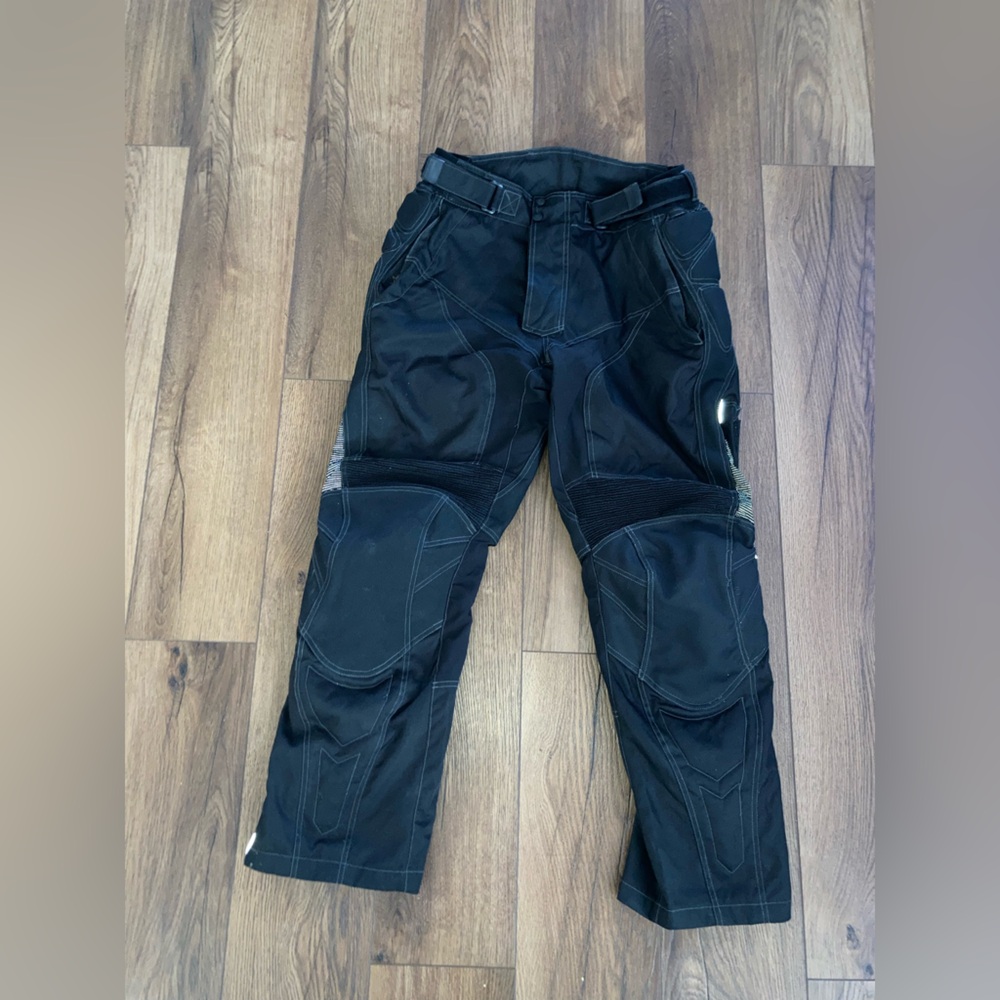 Tourmaster caliber Mens Black Motorcycle Pants with Reinforced Stitching size XL